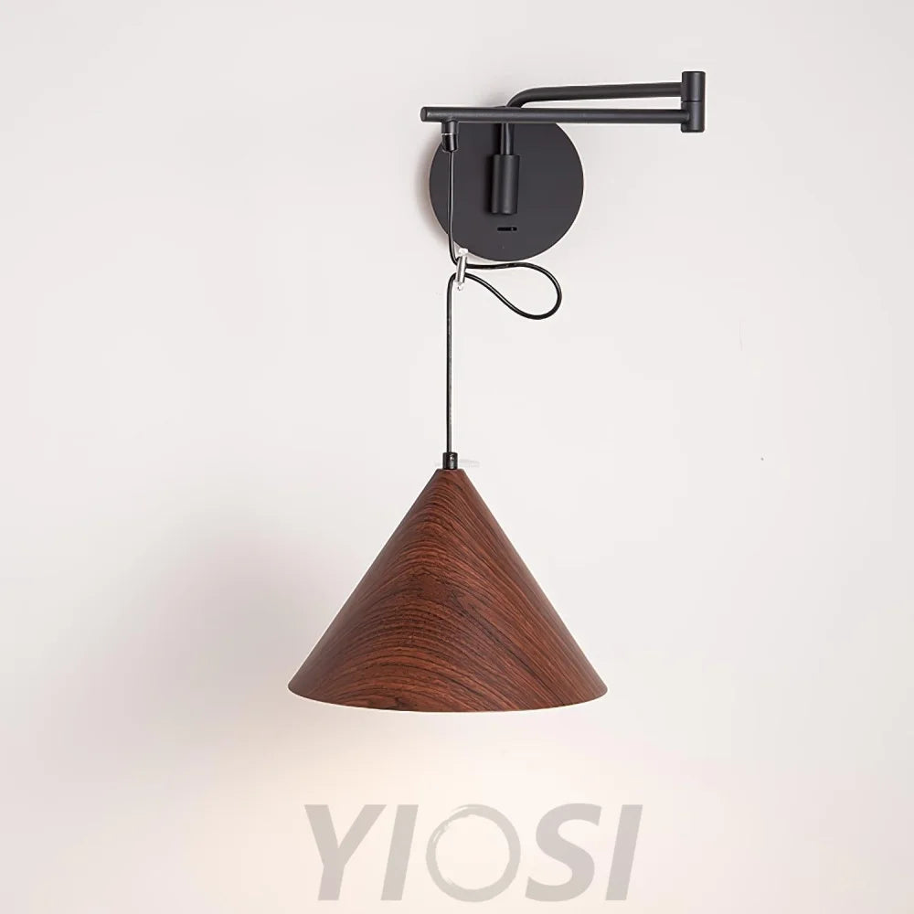 Cone Swing Arm Wall Sconce - Grain, Swing Arm Sconce-1-Yiosilamp