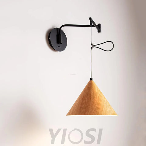 Cone Swing Arm Wall Sconce - Grain, Swing Arm Sconce-1-Yiosilamp