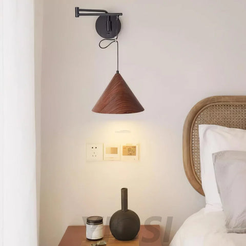 Cone Swing Arm Wall Sconce - Grain, Swing Arm Sconce-1-Yiosilamp
