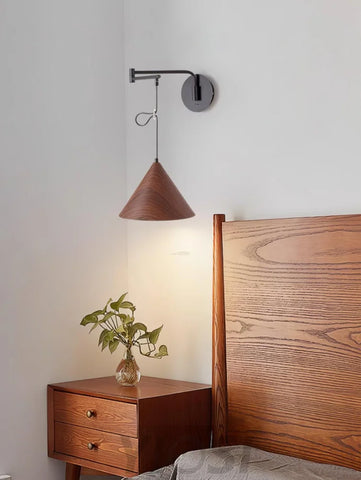 Cone Swing Arm Wall Sconce - Grain, Swing Arm Sconce-1-Yiosilamp
