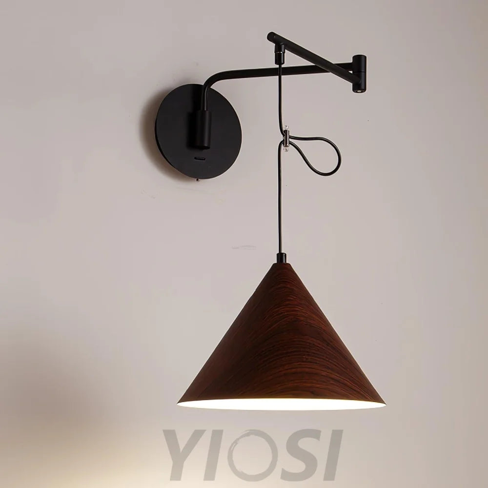 Cone Swing Arm Wall Sconce - Grain, Swing Arm Sconce-1-Yiosilamp