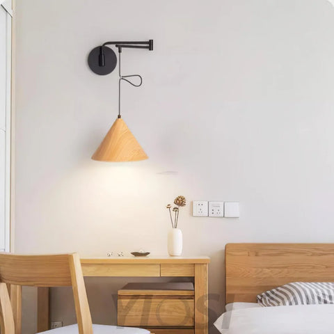 Cone Swing Arm Wall Sconce - Grain, Swing Arm Sconce-1-Yiosilamp
