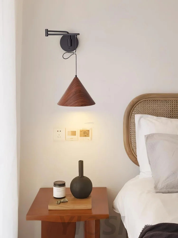 Cone Swing Arm Wall Sconce - Grain, Swing Arm Sconce-1-Yiosilamp