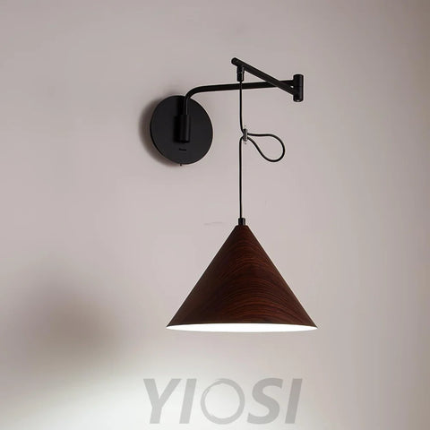 Cone Swing Arm Wall Sconce - Grain, Swing Arm Sconce-1-Yiosilamp