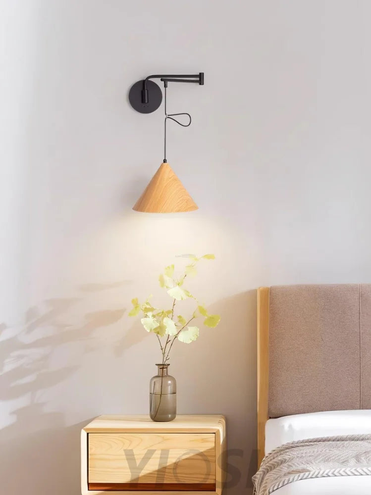 Cone Swing Arm Wall Sconce - Grain, Swing Arm Sconce-1-Yiosilamp