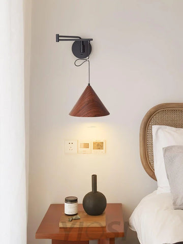 Cone Swing Arm Wall Sconce - Grain, Swing Arm Sconce-1-Yiosilamp
