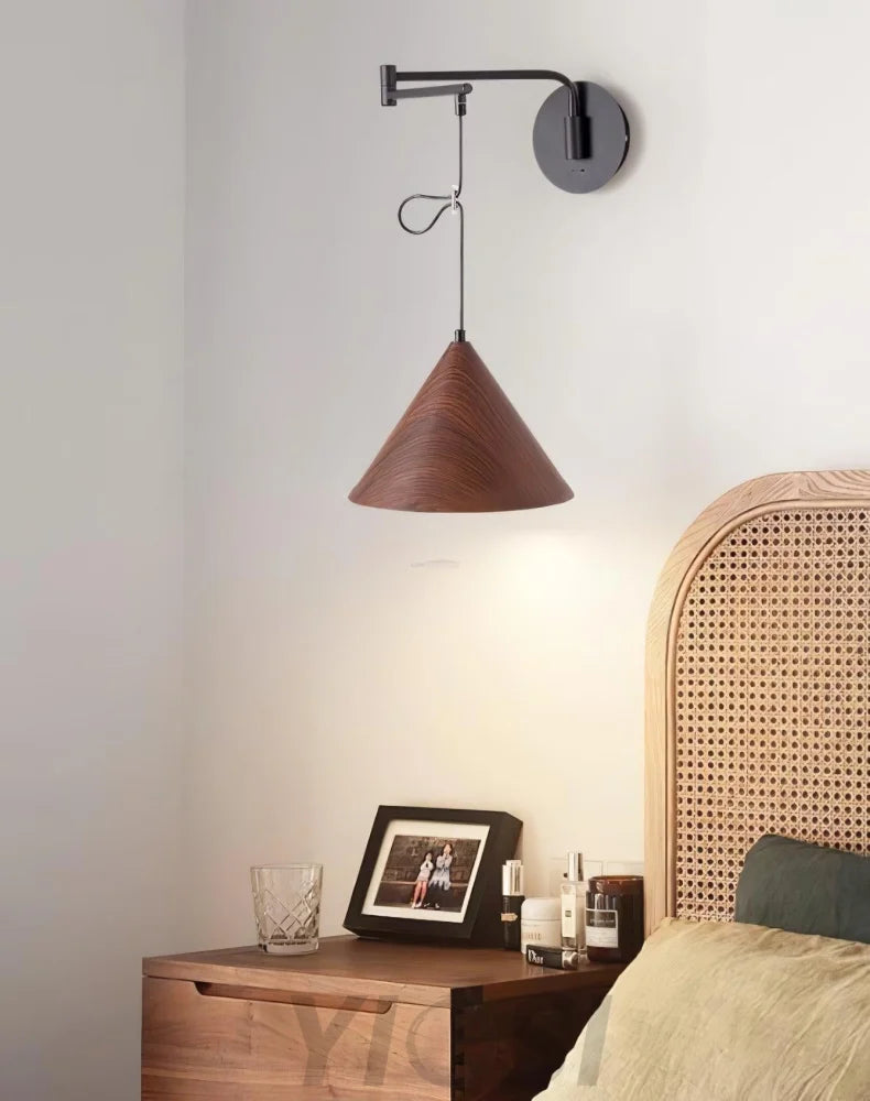 Cone Swing Arm Wall Sconce - Grain, Swing Arm Sconce-1-Yiosilamp