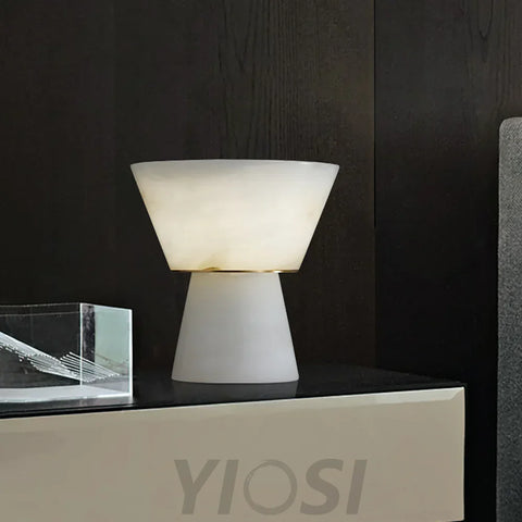 Conical Beta Marble Table Lamp