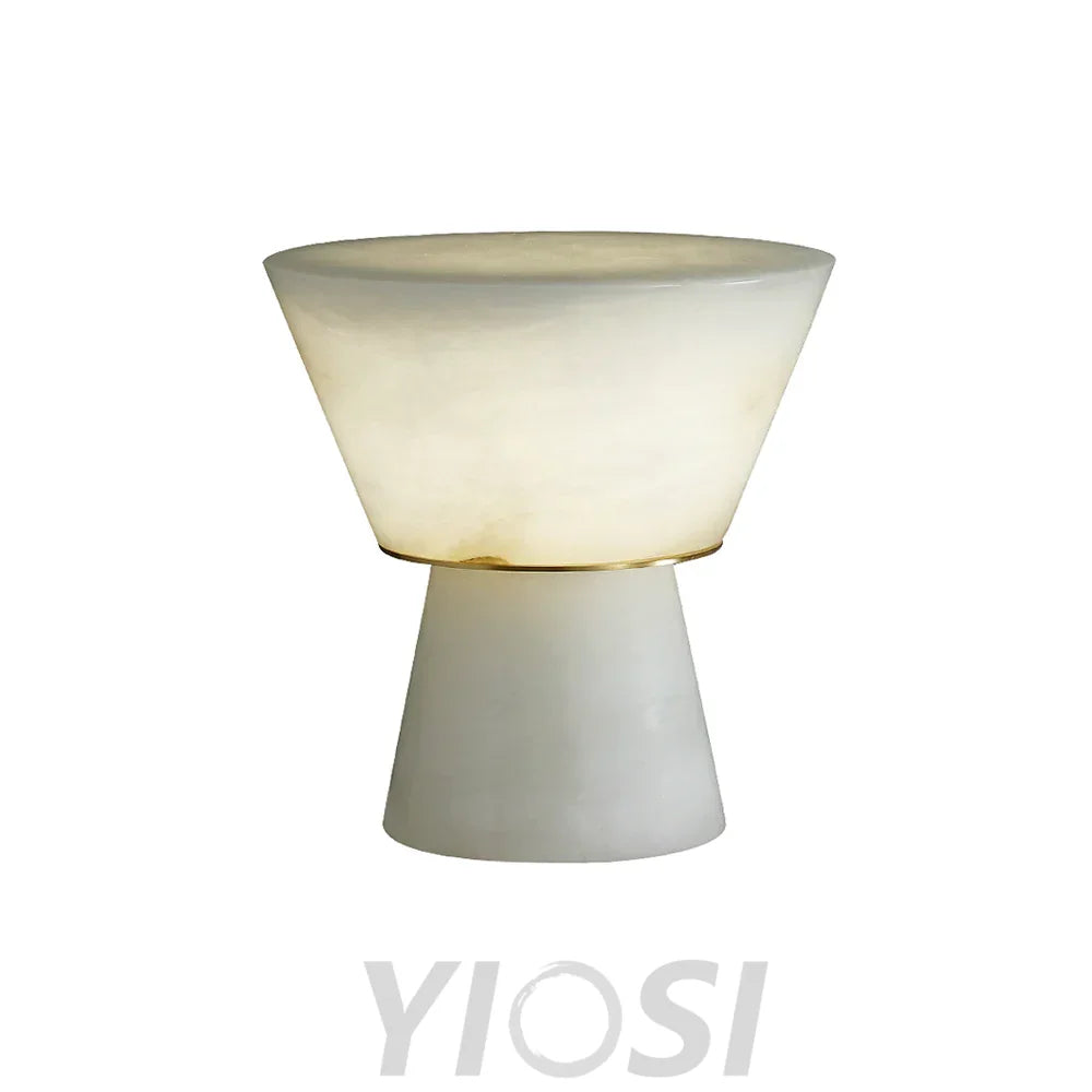 Conical Beta Marble Table Lamp