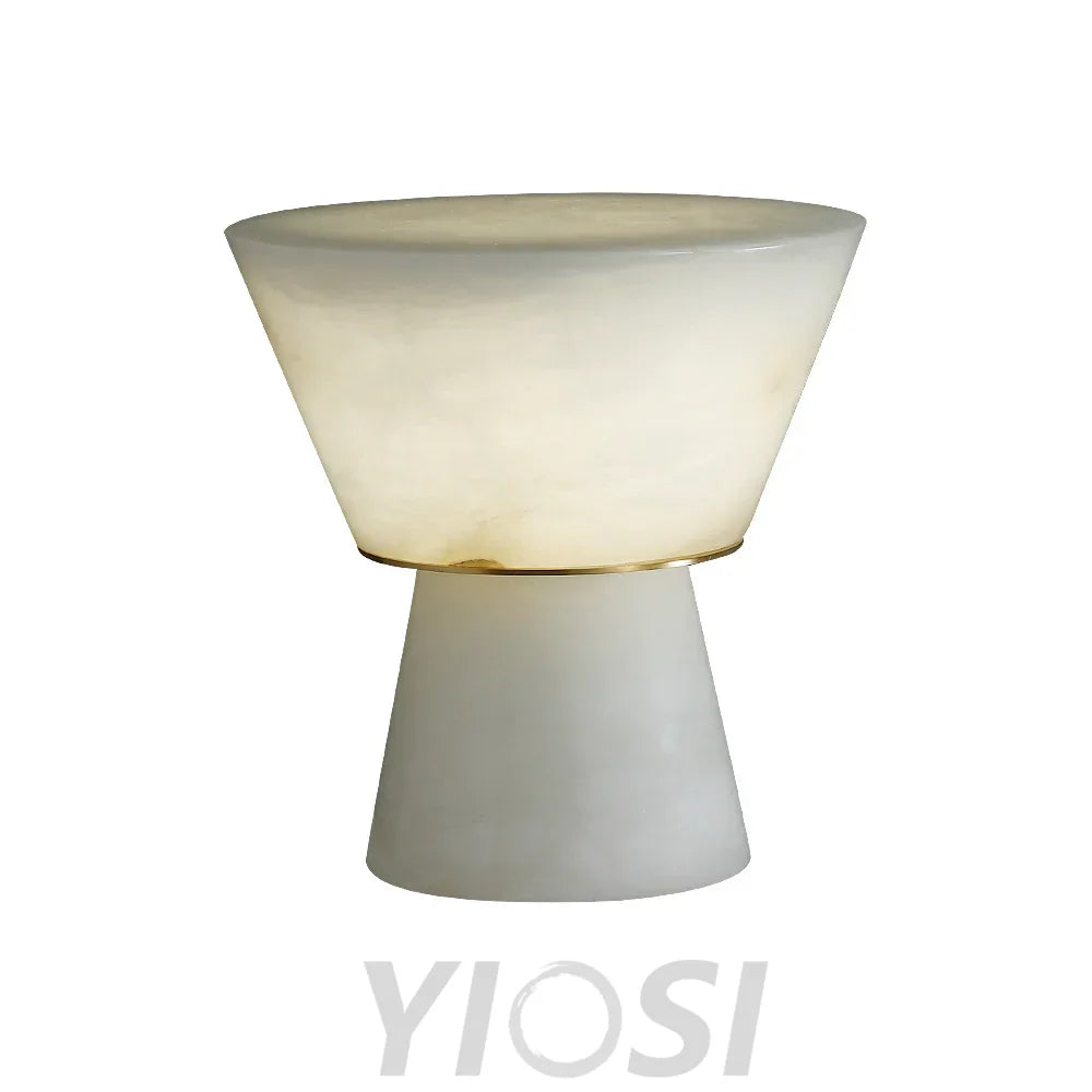 Conical Beta Marble Table Lamp