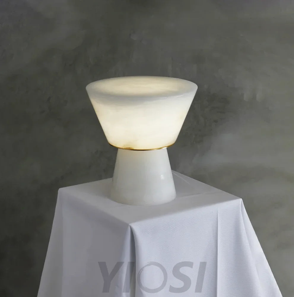 Conical Beta Marble Table Lamp