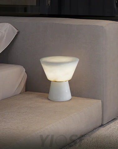 Conical Beta Marble Table Lamp