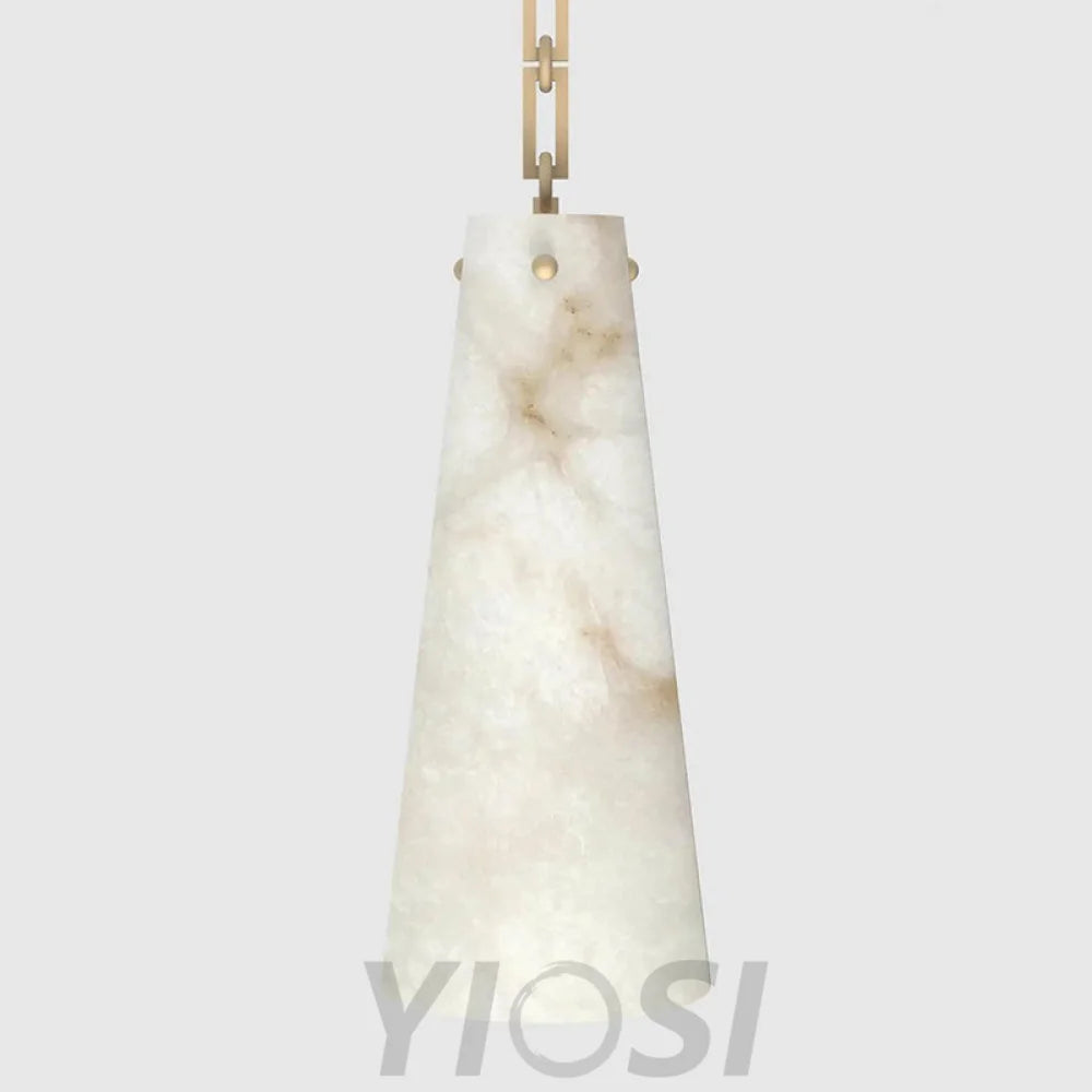 Contemporary Lucca 202A-5 Alabaster Chandelier 5-Light Pendant