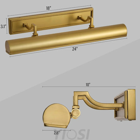 Copper art wall lamp