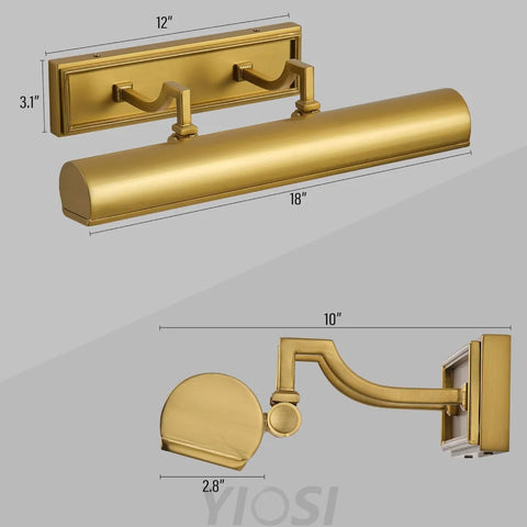Copper art wall lamp