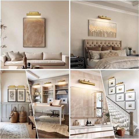 Copper art wall lamp