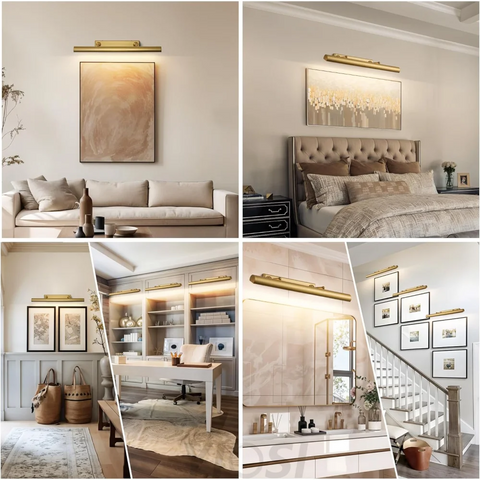 Copper art wall lamp