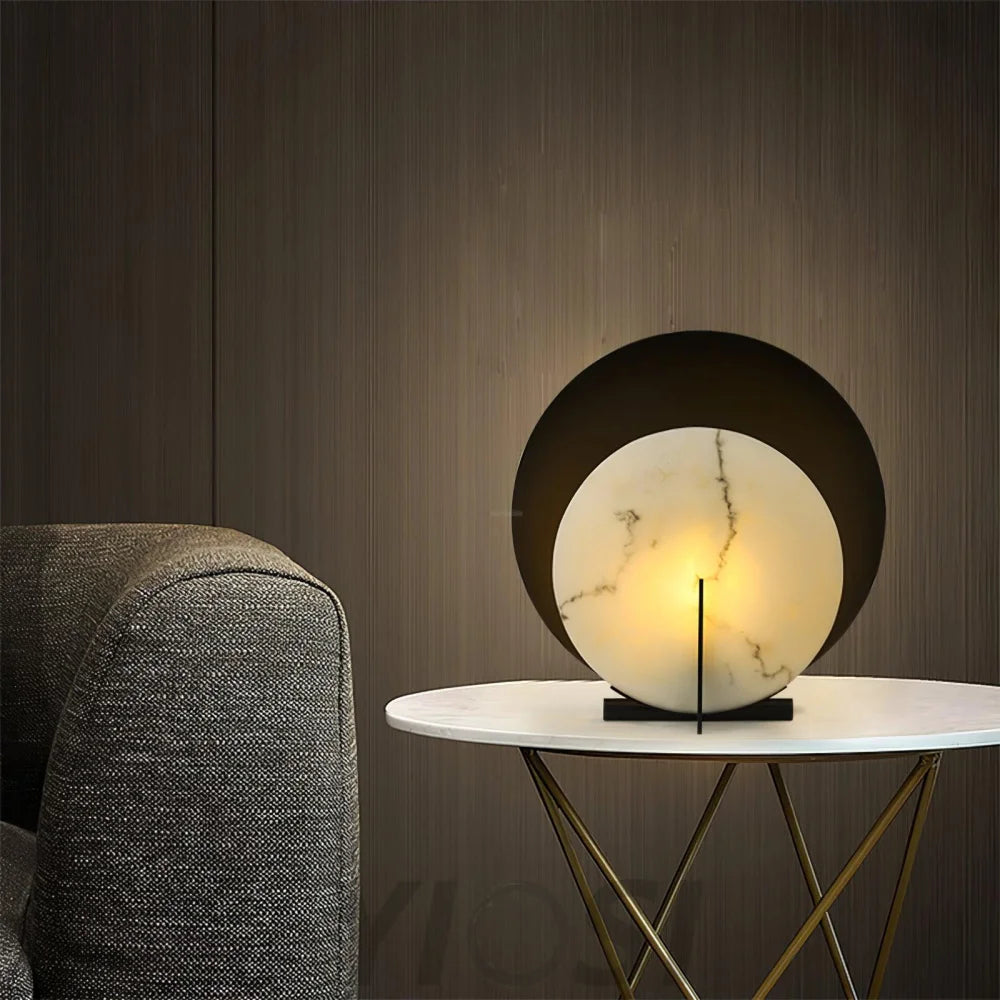 Corbett Asteria Alabaster Table Lamp - Alabaster-1-Yiosilamp