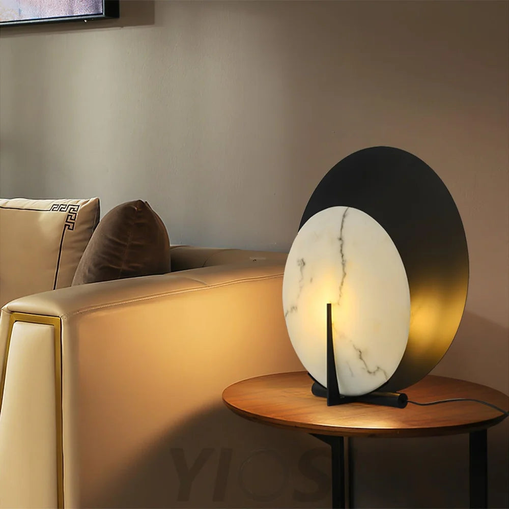 Corbett Asteria Alabaster Table Lamp - Alabaster-1-Yiosilamp