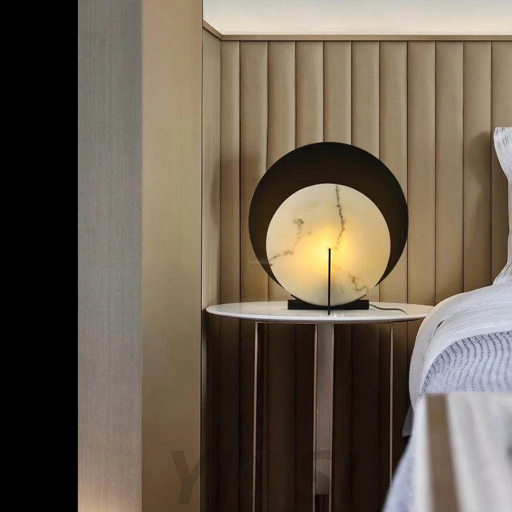 Corbett Asteria Alabaster Table Lamp - Alabaster-1-Yiosilamp