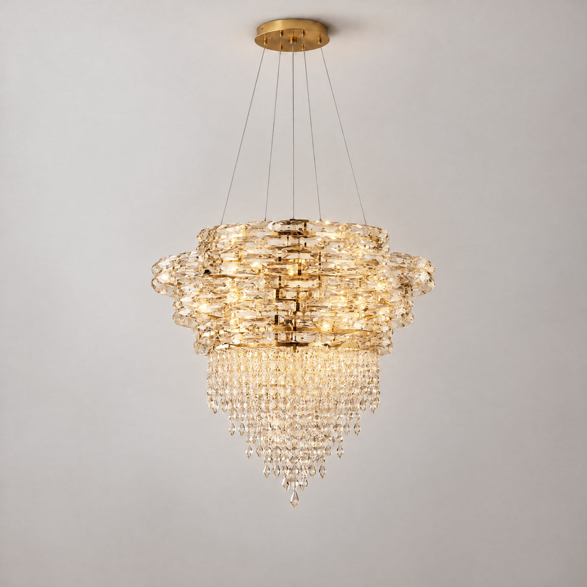 Corona Crystal Halo Chandelier