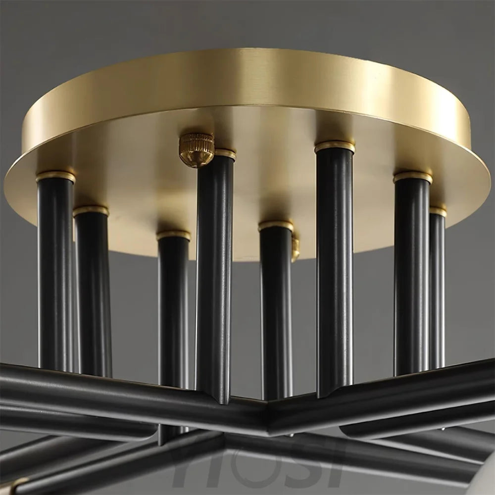 Corsica Ceiling Lamp with 6/8/10 heads - Frown, Semi Flush Mounts-1-Yiosilamp