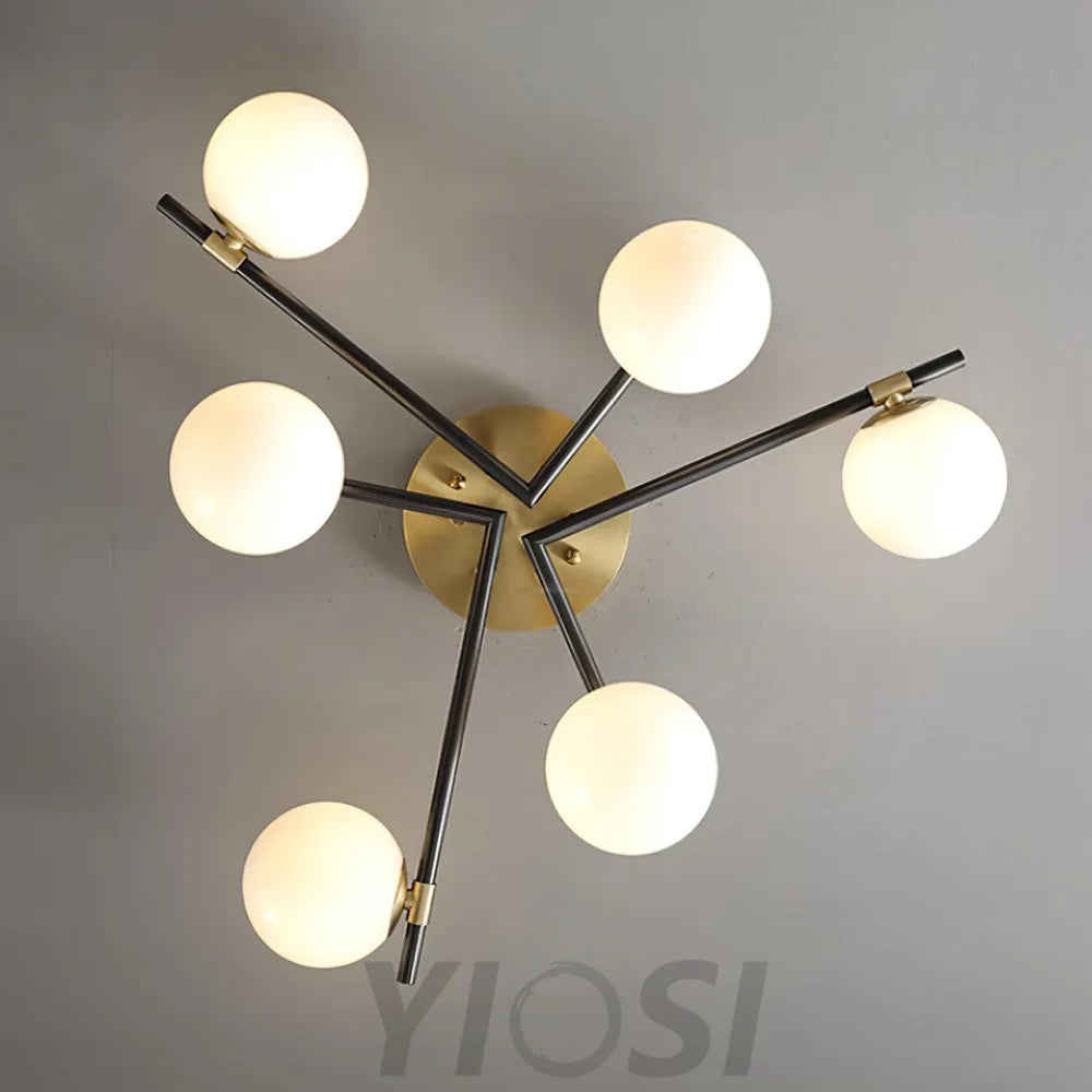 Corsica Ceiling Lamp with 6/8/10 heads - Frown, Semi Flush Mounts-1-Yiosilamp