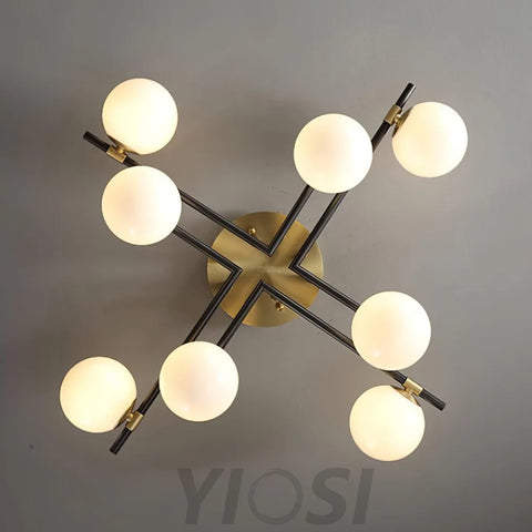 Corsica Ceiling Lamp with 6/8/10 heads - Frown, Semi Flush Mounts-1-Yiosilamp