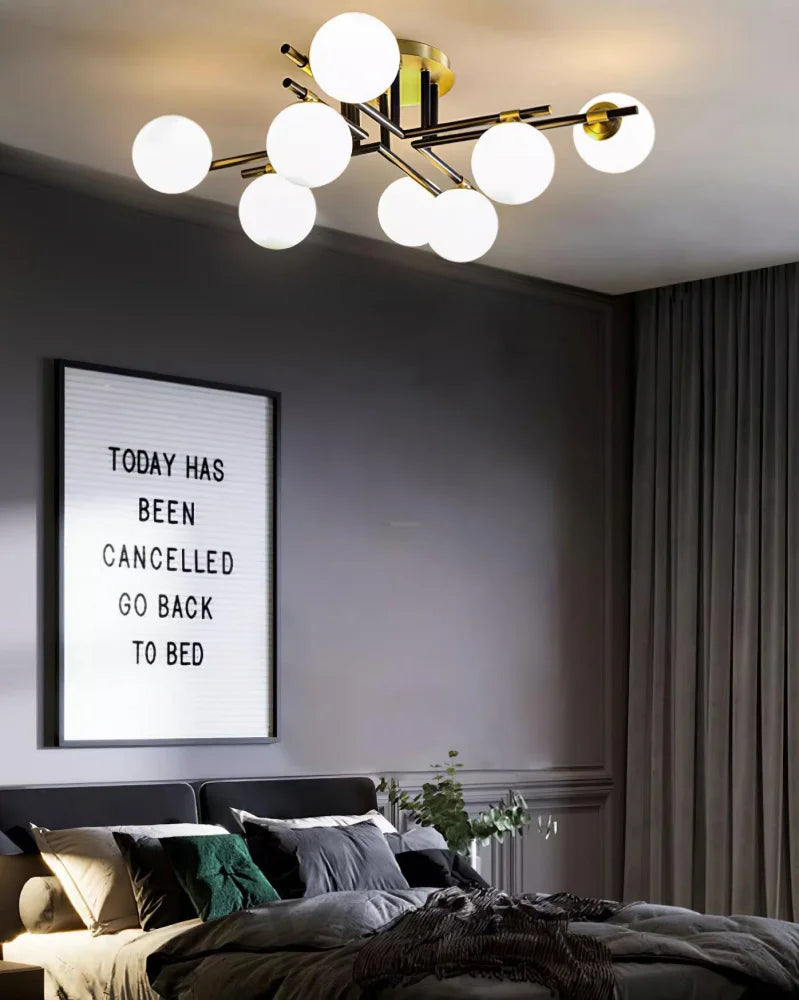 Corsica Ceiling Lamp with 6/8/10 heads - Frown, Semi Flush Mounts-1-Yiosilamp