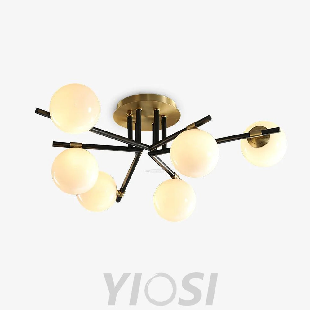 Corsica Ceiling Lamp with 6/8/10 heads - Frown, Semi Flush Mounts-1-Yiosilamp