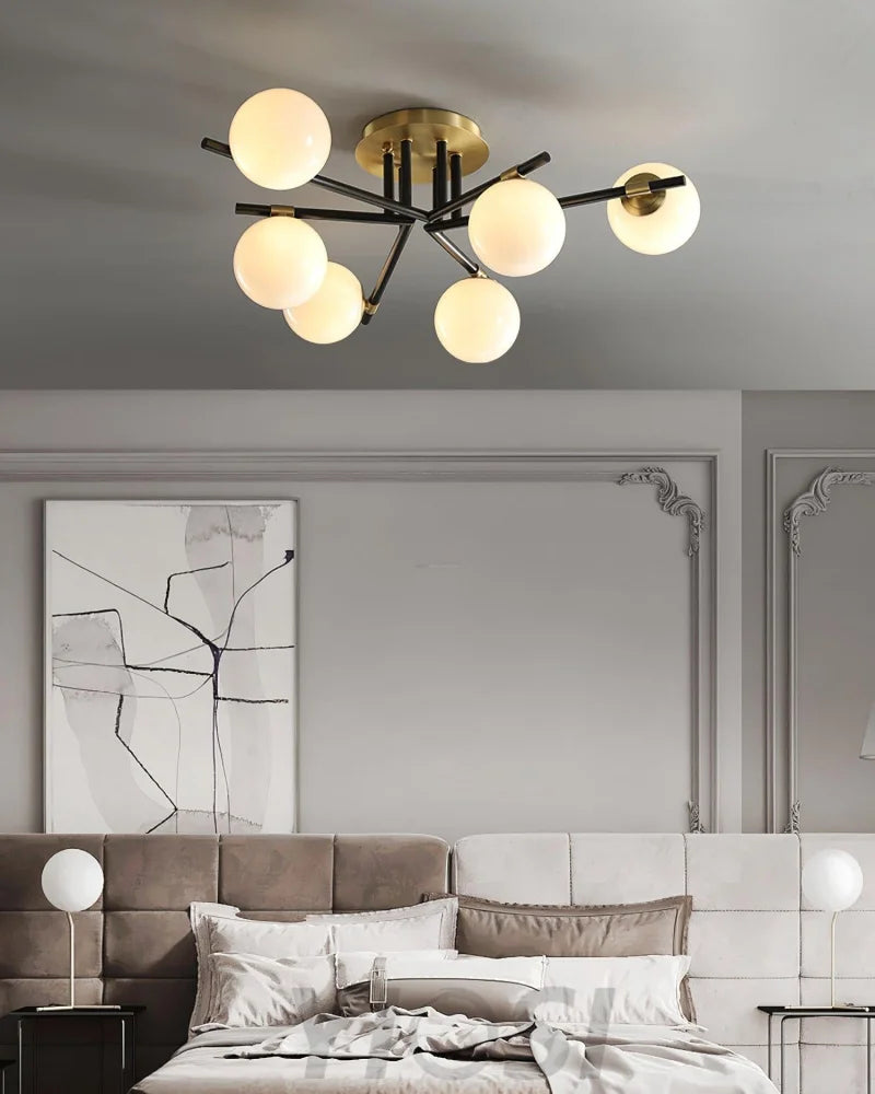Corsica Ceiling Lamp with 6/8/10 heads - Frown, Semi Flush Mounts-1-Yiosilamp