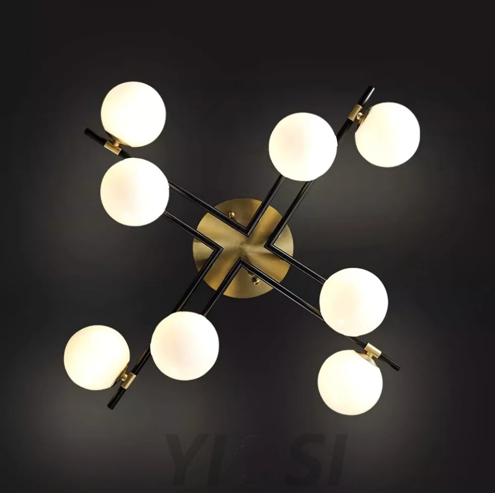 Corsica Ceiling Lamp with 6/8/10 heads - Frown, Semi Flush Mounts-1-Yiosilamp