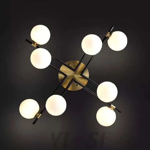 Corsica Ceiling Lamp with 6/8/10 heads - Frown, Semi Flush Mounts-1-Yiosilamp