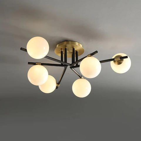 Corsica Ceiling Lamp with 6/8/10 heads - Frown, Semi Flush Mounts-1-Yiosilamp