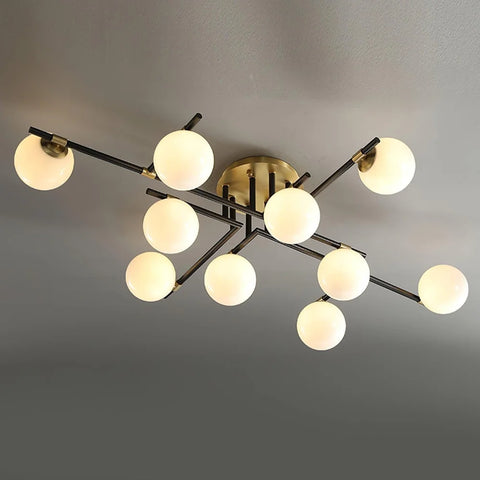 Corsica Ceiling Lamp with 6/8/10 heads - Frown, Semi Flush Mounts-1-Yiosilamp