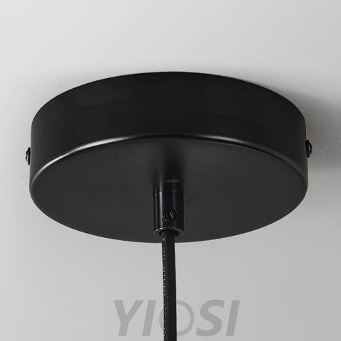 Cory Scalloped Pendant ∅ 18.1″ x H 23.6″ / Dia 46cm x H 60cm / Black & White Pendant light