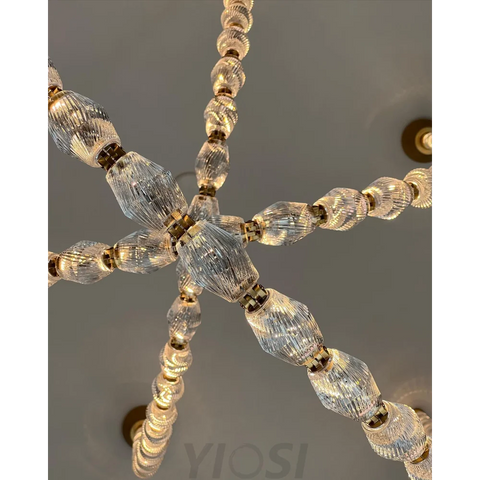 Creative Glass Pearl Necklace Pendnat Chandelier Chandeliers