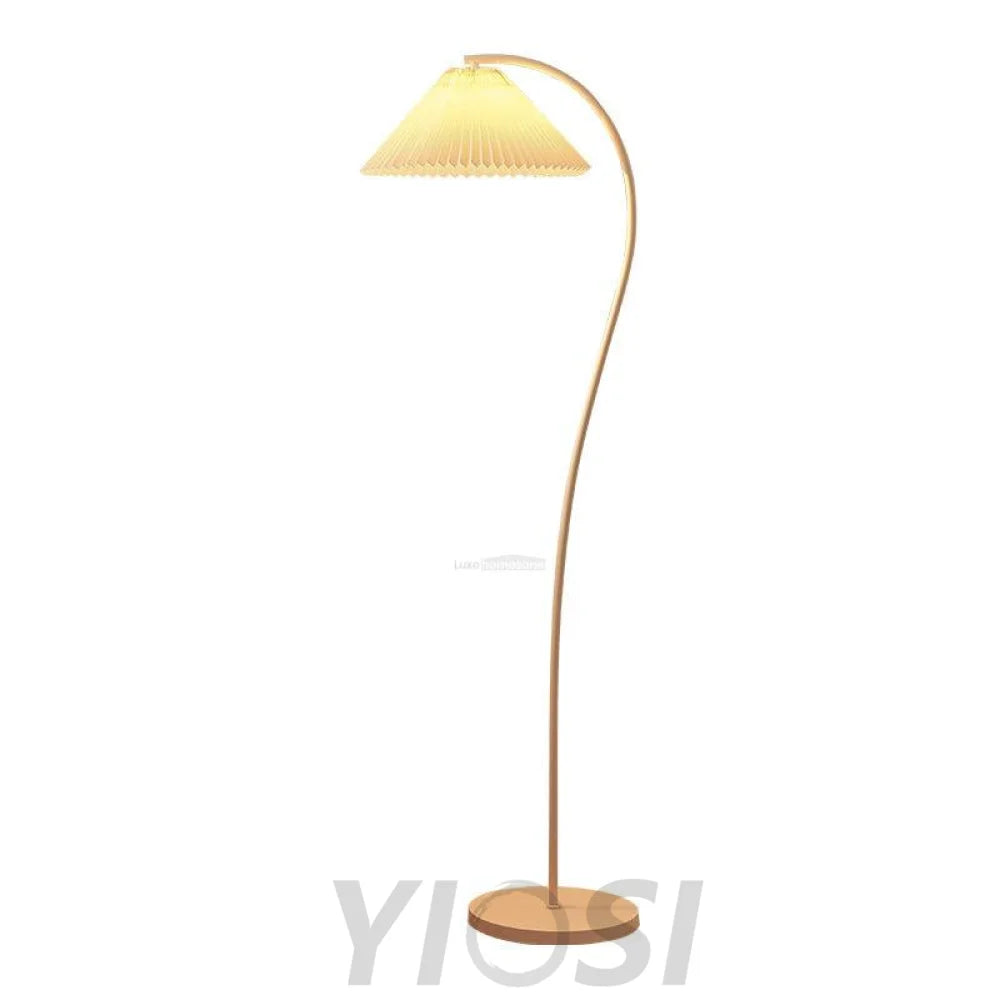 Crescini Pleated Floor Lamp ∅ 11.8″ - Drapery-1-Yiosilamp