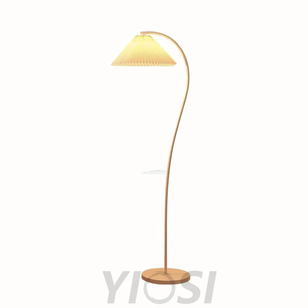 Crescini Pleated Floor Lamp ∅ 11.8″ - Drapery-1-Yiosilamp