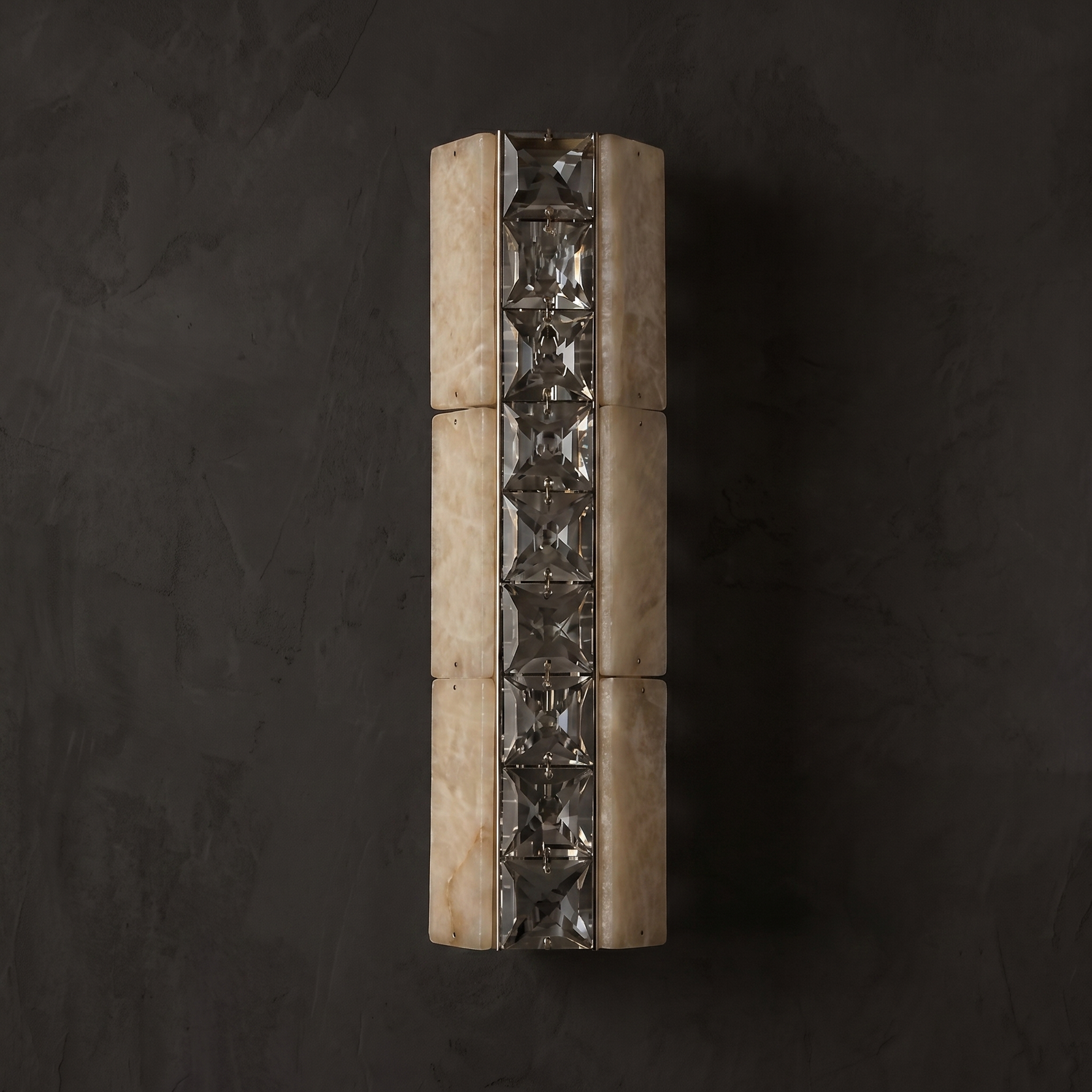 Yiosi Cristallo Crystal Stack Wall Sconce - Image 2