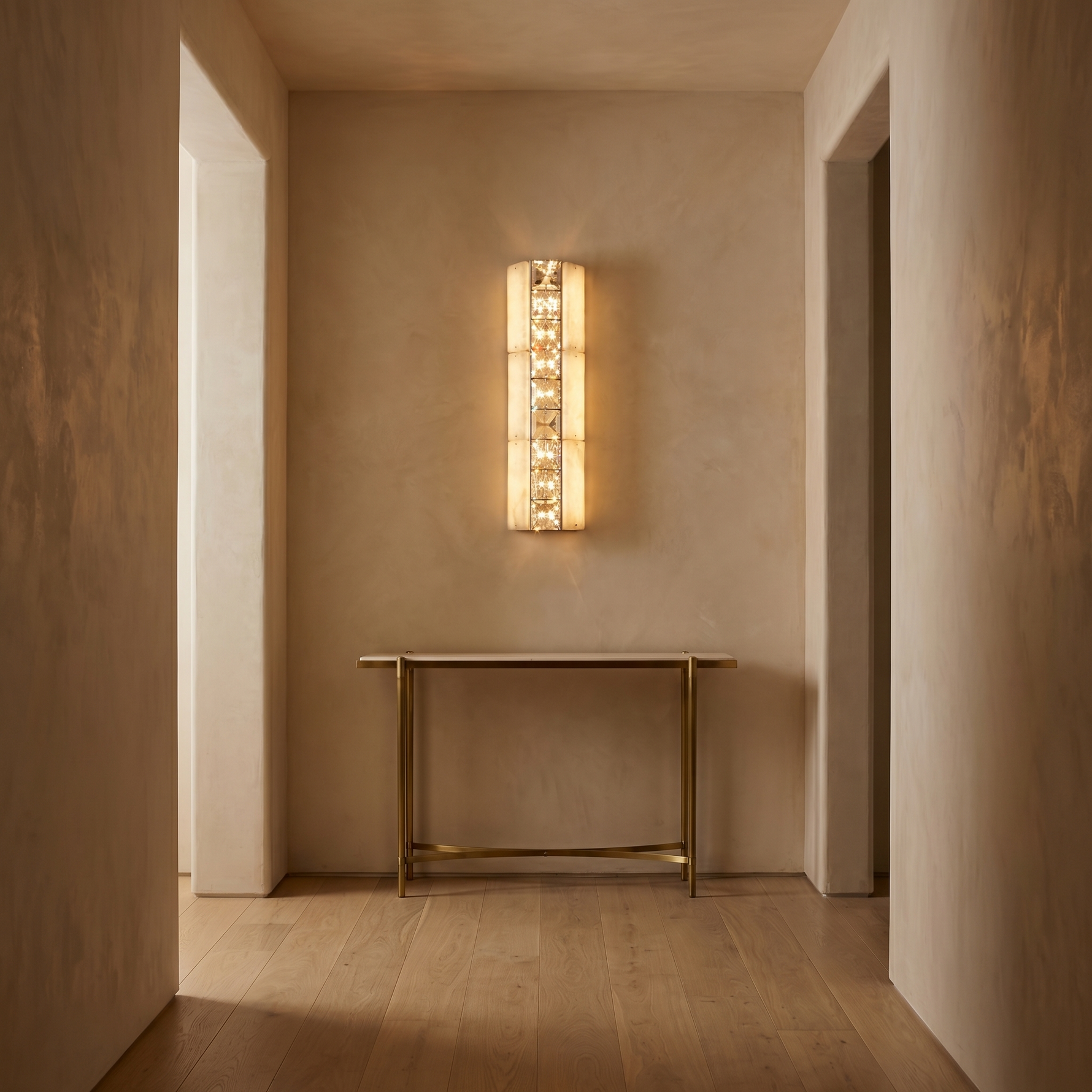 Yiosi Cristallo Crystal Stack Wall Sconce - Image 4