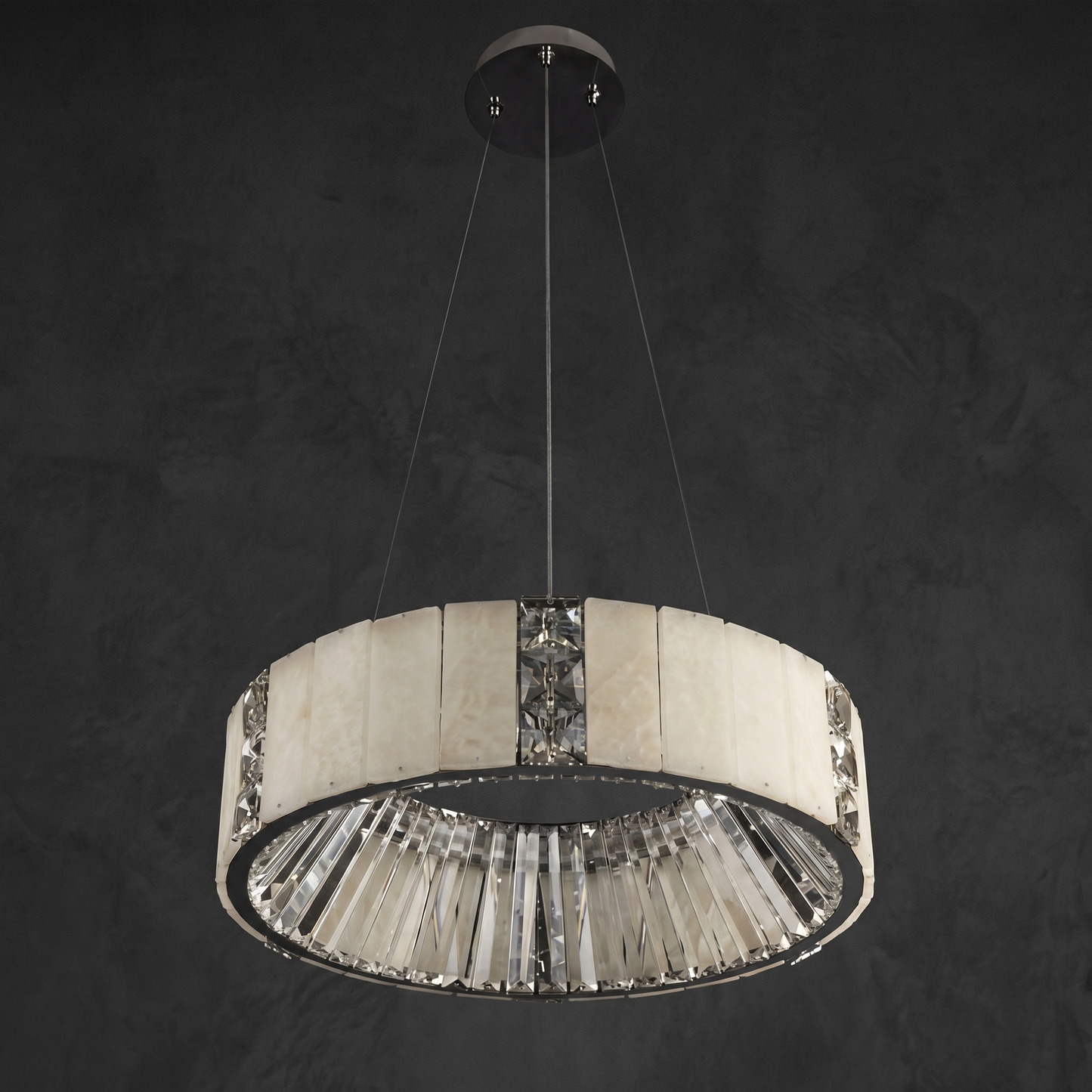 Yiosi Cristallo Drum Crystal Chandelier - Image 2