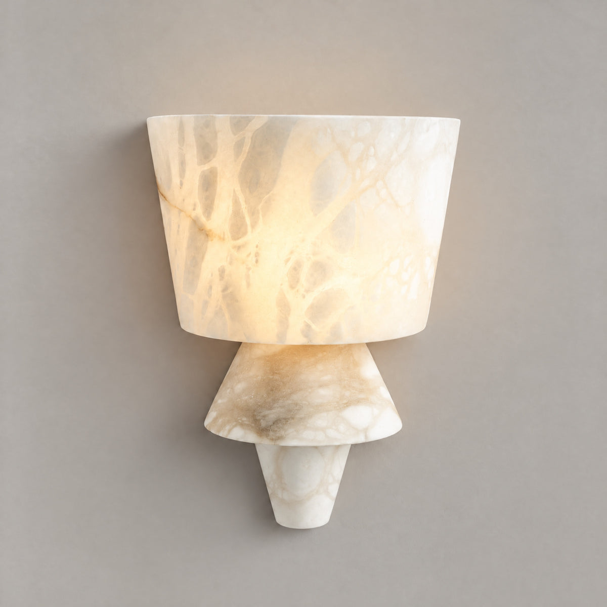 Cristallo Modern Alabaster Wall Sconce