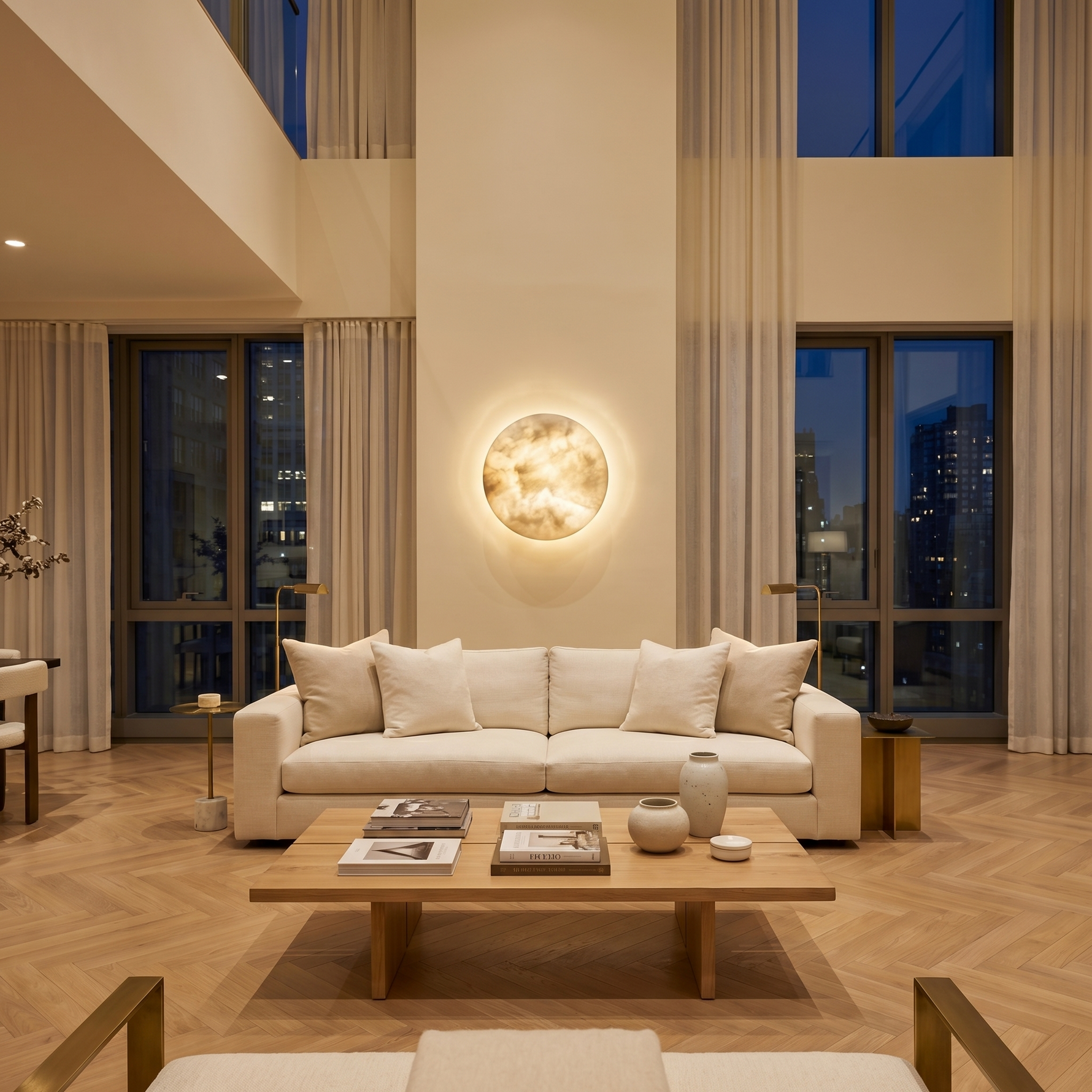 Yiosi Cristallo Round Cloud Wall Sconce - Image 3
