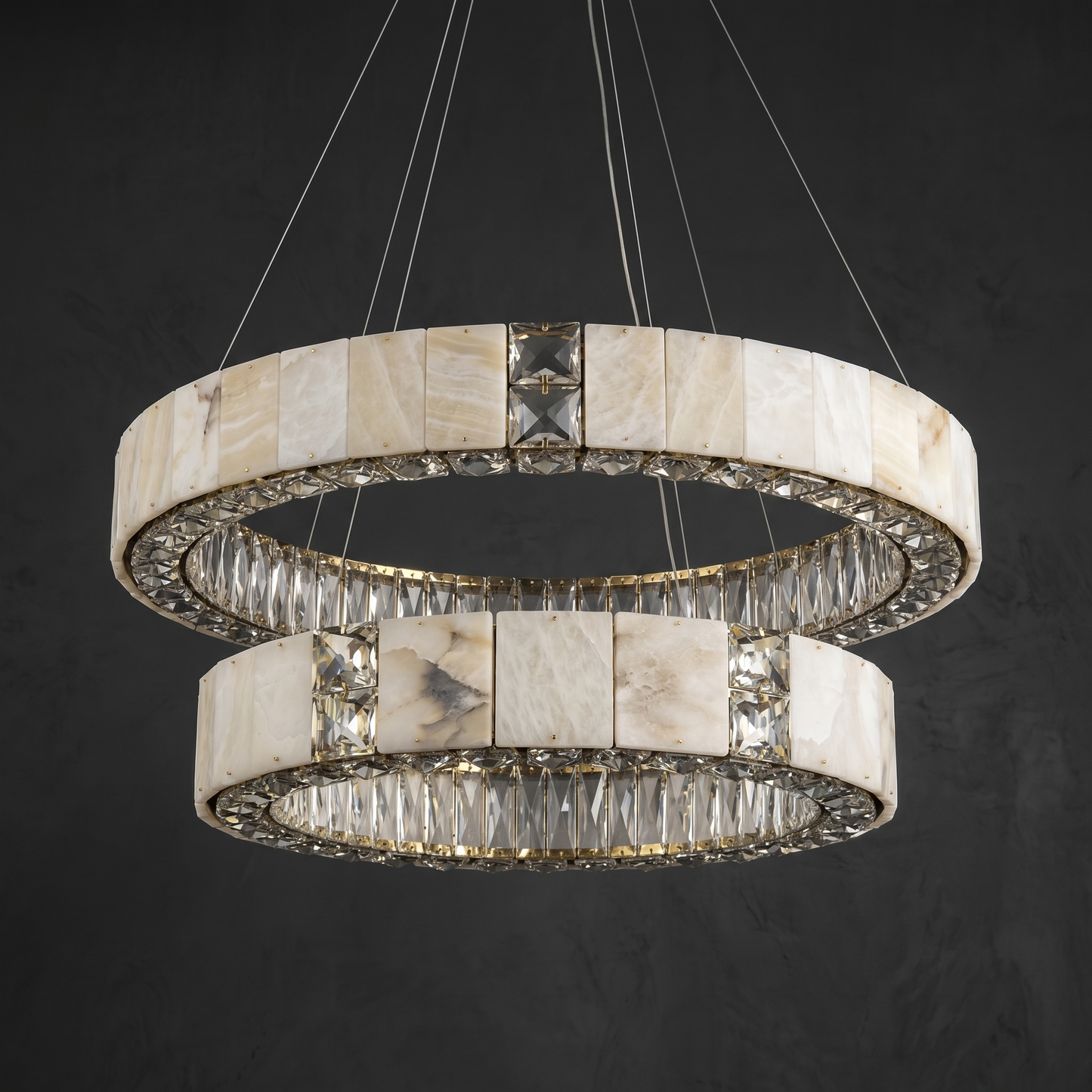 Yiosi Cristallo Tier Crystal Ring Chandelier - Image 2