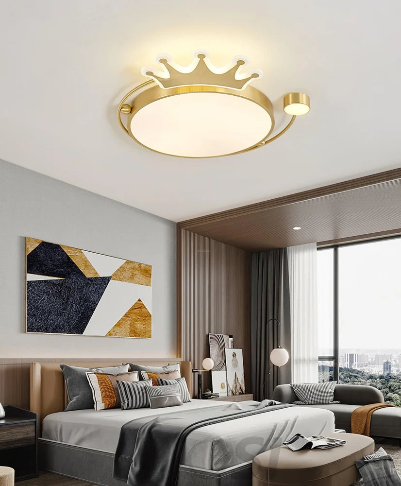Crown Ceiling Light ∅ 18.9″ - Chloe, Flush Mounts-1-Yiosilamp