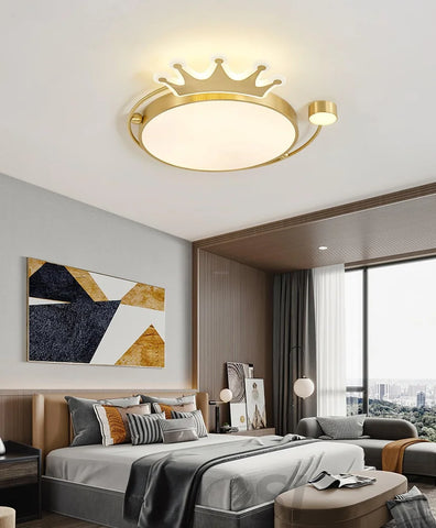 Crown Ceiling Light ∅ 18.9″ - Chloe, Flush Mounts-1-Yiosilamp