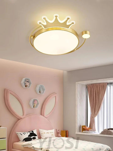 Crown Ceiling Light ∅ 18.9″ - Chloe, Flush Mounts-1-Yiosilamp