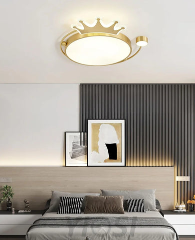 Crown Ceiling Light ∅ 18.9″ - Chloe, Flush Mounts-1-Yiosilamp