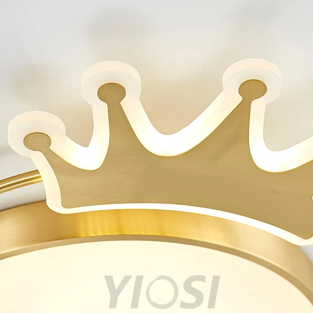 Crown Ceiling Light ∅ 18.9″ - Chloe, Flush Mounts-1-Yiosilamp